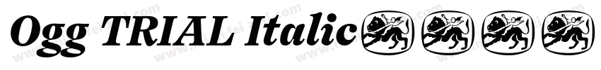 Ogg TRIAL Italic字体转换